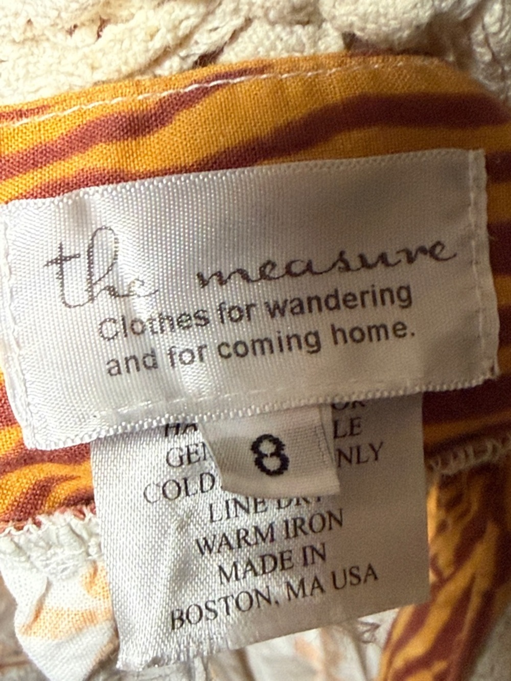 The measure boutique girls mixed media cotton floral print dress size 8 - Picture 6 of 8